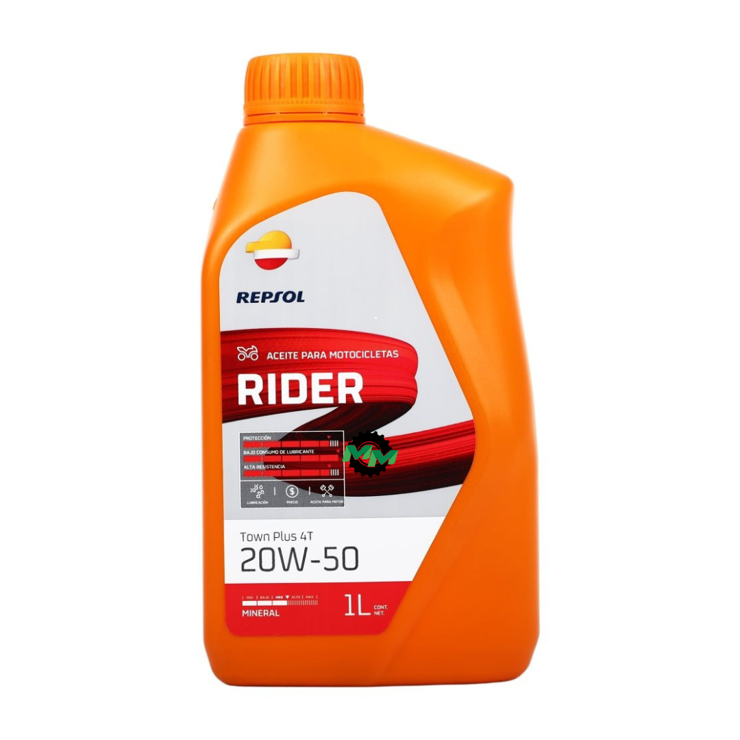 ACEITE REPSOL RIDER TOWN 20W50 4T LITRO